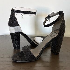 Guess Black Glitter Heels
